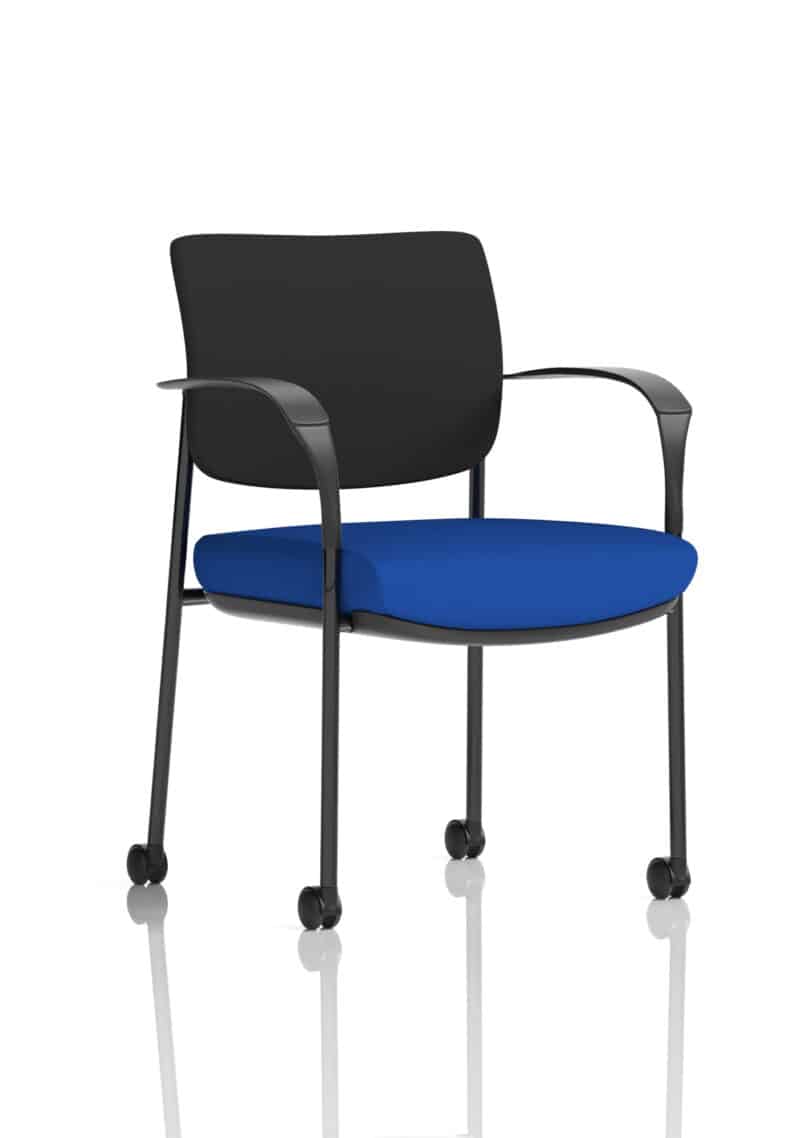 Brunswick Deluxe Medium Back Visitor Office Chair with Arms with Castors - Image 6