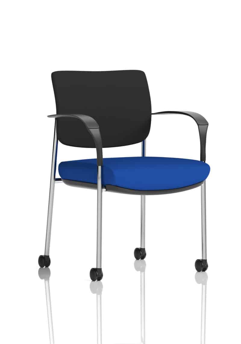 Brunswick Deluxe Medium Back Visitor Office Chair with Arms with Castors - Image 14