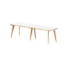 White/Natural Wood